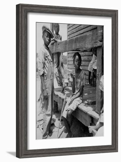 Mississippi Delta Negro Children-Dorothea Lange-Framed Art Print