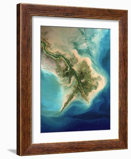 Mississippi Delta, Satellite Image-PLANETOBSERVER-Framed Photographic Print