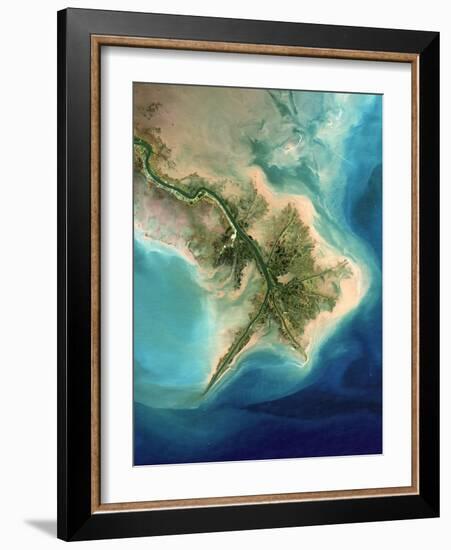 Mississippi Delta, Satellite Image-PLANETOBSERVER-Framed Photographic Print