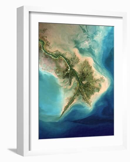 Mississippi Delta, Satellite Image-PLANETOBSERVER-Framed Photographic Print