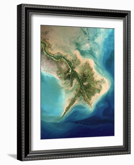 Mississippi Delta, Satellite Image-PLANETOBSERVER-Framed Photographic Print