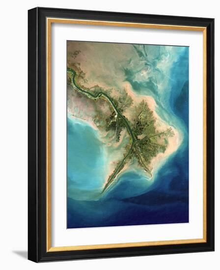 Mississippi Delta, Satellite Image-PLANETOBSERVER-Framed Photographic Print