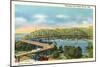 Mississippi High Bridge, Winona, Minneapolis-null-Mounted Art Print