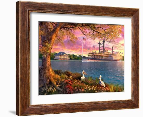 Mississippi Queen-Dominic Davison-Framed Art Print