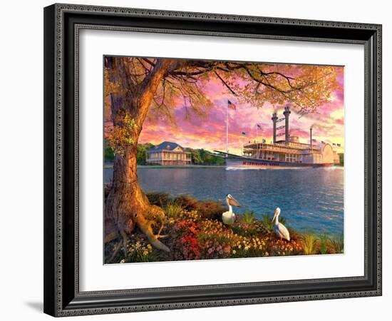 Mississippi Queen-Dominic Davison-Framed Art Print