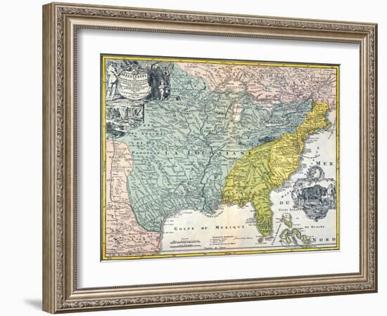 Mississippi Region, 1687-null-Framed Giclee Print