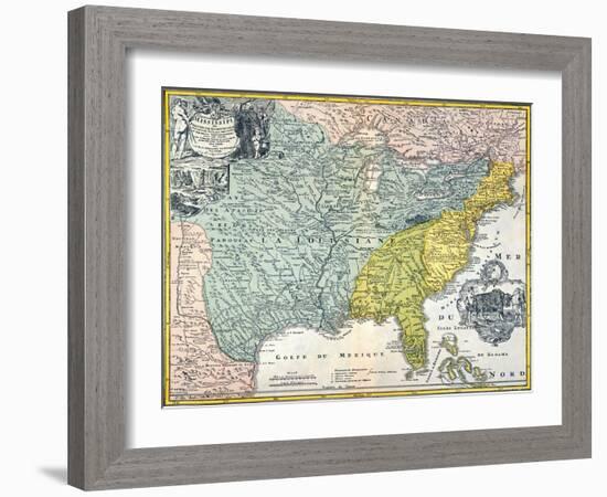 Mississippi Region, 1687-null-Framed Giclee Print