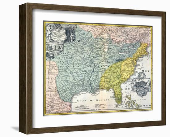 Mississippi Region, 1687-null-Framed Giclee Print