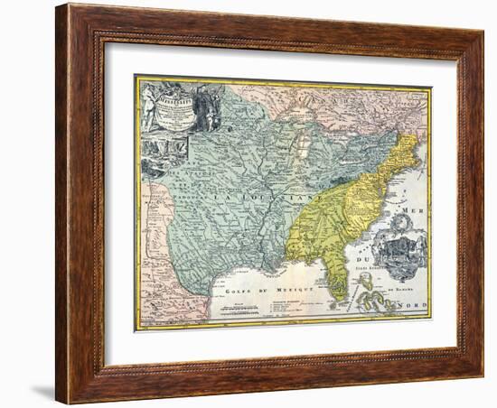 Mississippi Region, 1687-null-Framed Giclee Print