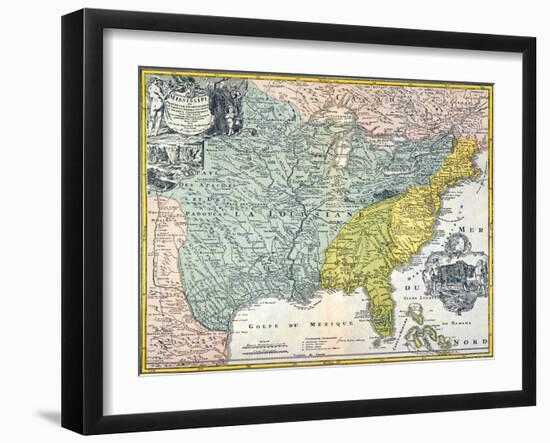 Mississippi Region, 1687-null-Framed Giclee Print