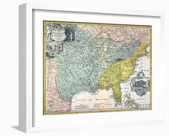 Mississippi Region, 1687-null-Framed Giclee Print