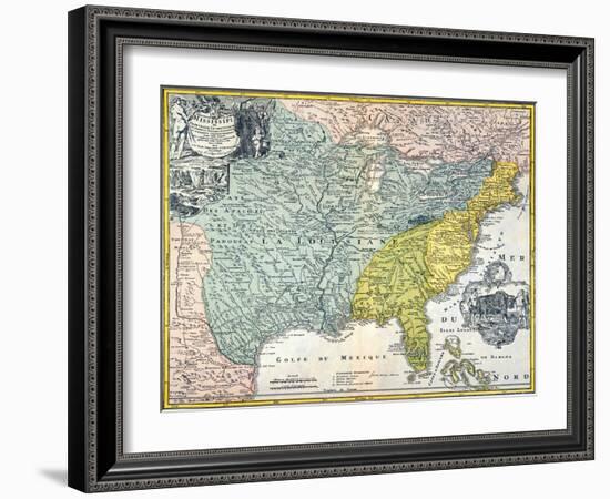 Mississippi Region, 1687-null-Framed Giclee Print