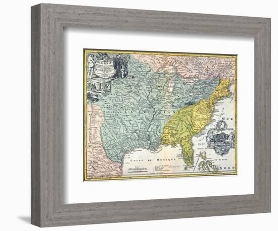 Mississippi Region, 1687-null-Framed Giclee Print