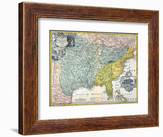 Mississippi Region, 1687-null-Framed Giclee Print