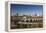 Mississippi River and City Skyline, Minneapolis, Minnesota, USA-Walter Bibikow-Framed Premier Image Canvas