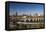 Mississippi River and City Skyline, Minneapolis, Minnesota, USA-Walter Bibikow-Framed Premier Image Canvas