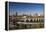 Mississippi River and City Skyline, Minneapolis, Minnesota, USA-Walter Bibikow-Framed Premier Image Canvas