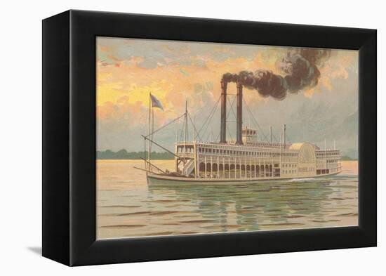 Mississippi River Boat, Robert E. Lee-null-Framed Stretched Canvas