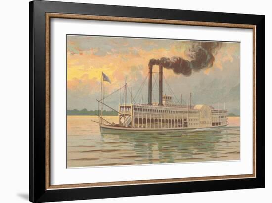 Mississippi River Boat, Robert E. Lee-null-Framed Art Print