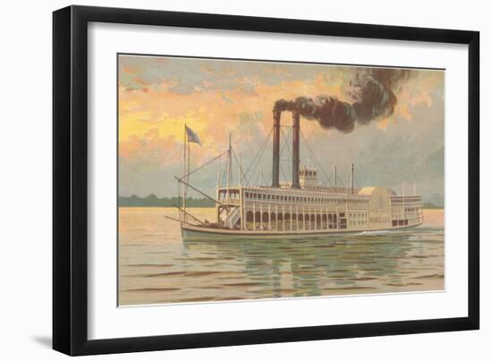 Mississippi River Boat, Robert E. Lee-null-Framed Art Print