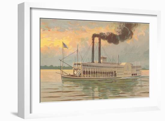 Mississippi River Boat, Robert E. Lee-null-Framed Art Print