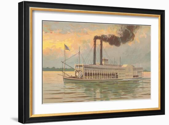 Mississippi River Boat, Robert E. Lee-null-Framed Art Print