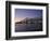 Mississippi River Bridge in the Evening and City Beyond, New Orleans, Louisiana-Charles Bowman-Framed Photographic Print