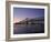 Mississippi River Bridge in the Evening and City Beyond, New Orleans, Louisiana-Charles Bowman-Framed Photographic Print