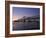 Mississippi River Bridge in the Evening and City Beyond, New Orleans, Louisiana-Charles Bowman-Framed Photographic Print