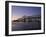 Mississippi River Bridge in the Evening and City Beyond, New Orleans, Louisiana-Charles Bowman-Framed Photographic Print