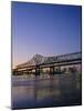 Mississippi River Bridge, New Orleans, Louisiana, USA-Charles Bowman-Mounted Photographic Print