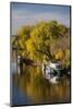 Mississippi River Houseboats, Autumn, Minneapolis, Minnesota, USA-Walter Bibikow-Mounted Photographic Print