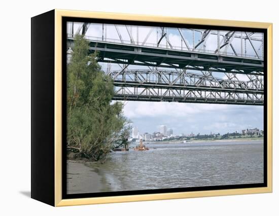 Mississippi River, Memphis, Tennessee, United States of America (U.S.A.), North America-Walter Rawlings-Framed Premier Image Canvas