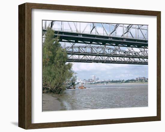 Mississippi River, Memphis, Tennessee, United States of America (U.S.A.), North America-Walter Rawlings-Framed Photographic Print