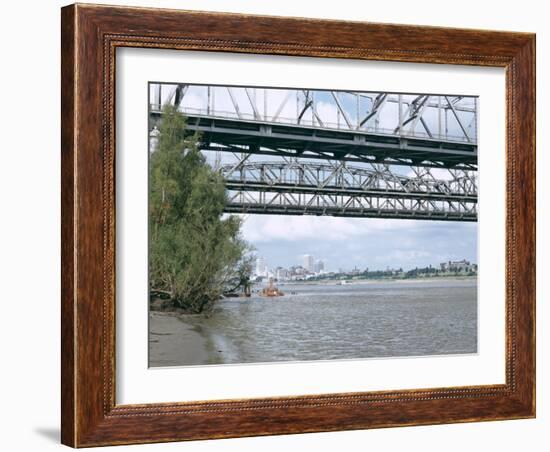 Mississippi River, Memphis, Tennessee, United States of America (U.S.A.), North America-Walter Rawlings-Framed Photographic Print