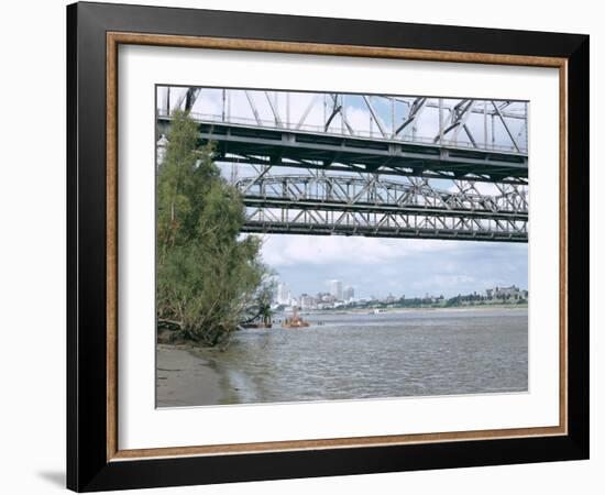 Mississippi River, Memphis, Tennessee, United States of America (U.S.A.), North America-Walter Rawlings-Framed Photographic Print