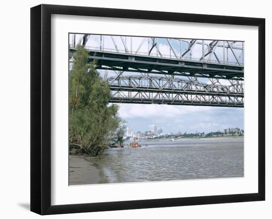 Mississippi River, Memphis, Tennessee, United States of America (U.S.A.), North America-Walter Rawlings-Framed Photographic Print