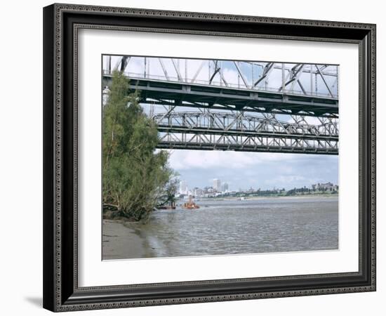 Mississippi River, Memphis, Tennessee, United States of America (U.S.A.), North America-Walter Rawlings-Framed Photographic Print