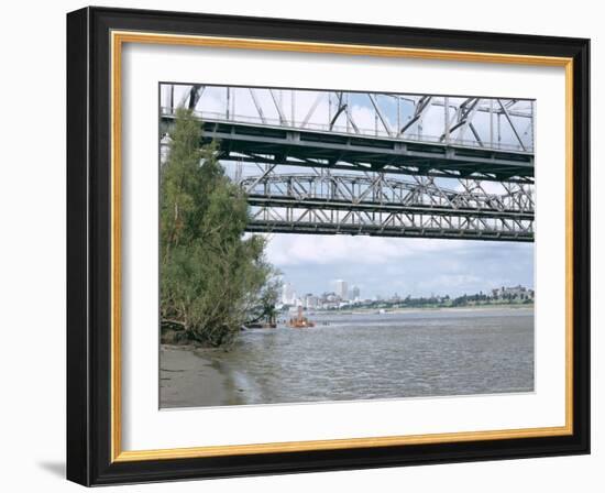 Mississippi River, Memphis, Tennessee, United States of America (U.S.A.), North America-Walter Rawlings-Framed Photographic Print