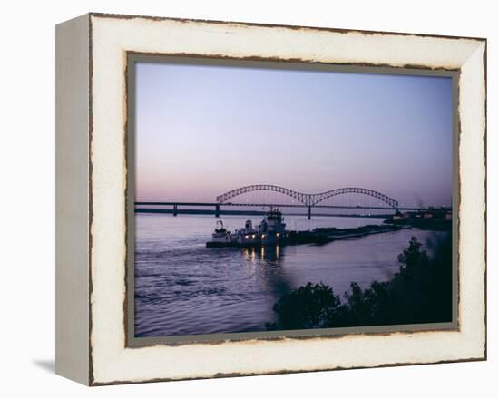 Mississippi River, Memphis, Tennessee, United States of America (U.S.A.), North America-Ursula Gahwiler-Framed Premier Image Canvas