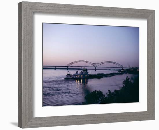 Mississippi River, Memphis, Tennessee, United States of America (U.S.A.), North America-Ursula Gahwiler-Framed Photographic Print