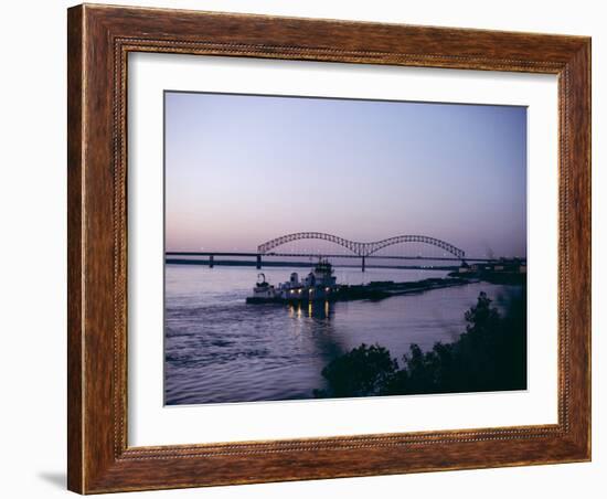 Mississippi River, Memphis, Tennessee, United States of America (U.S.A.), North America-Ursula Gahwiler-Framed Photographic Print