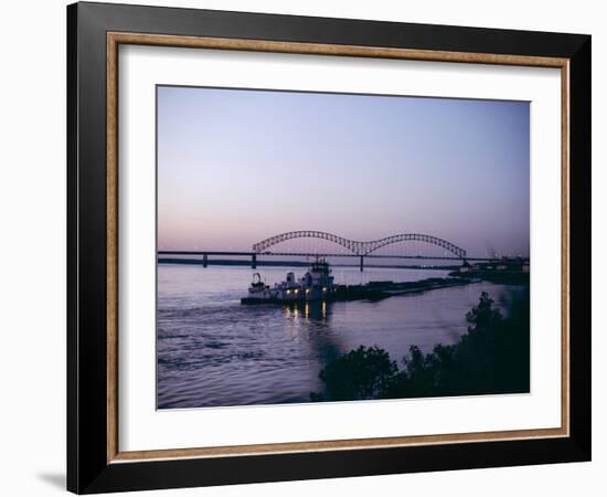 Mississippi River, Memphis, Tennessee, United States of America (U.S.A.), North America-Ursula Gahwiler-Framed Photographic Print