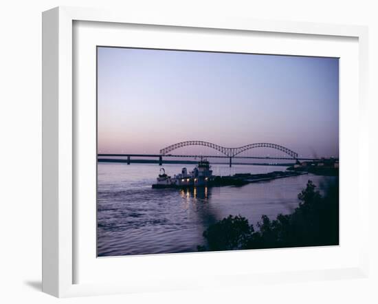 Mississippi River, Memphis, Tennessee, United States of America (U.S.A.), North America-Ursula Gahwiler-Framed Photographic Print