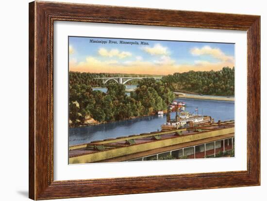 Mississippi River, Minneapolis, Minnesota-null-Framed Art Print