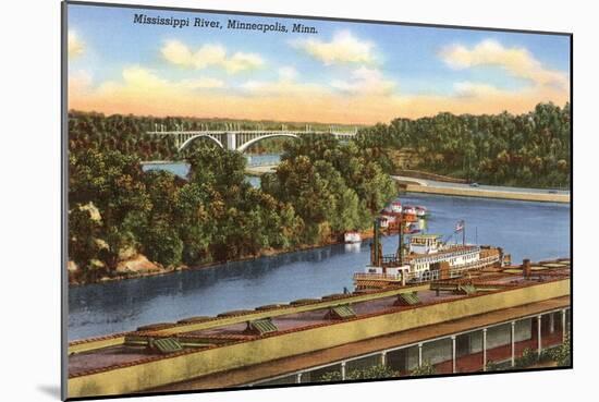 Mississippi River, Minneapolis, Minnesota-null-Mounted Art Print