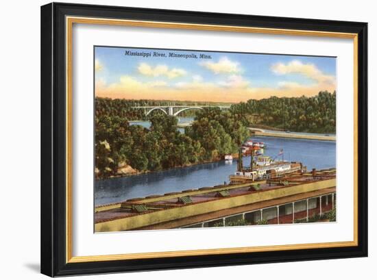 Mississippi River, Minneapolis, Minnesota-null-Framed Art Print