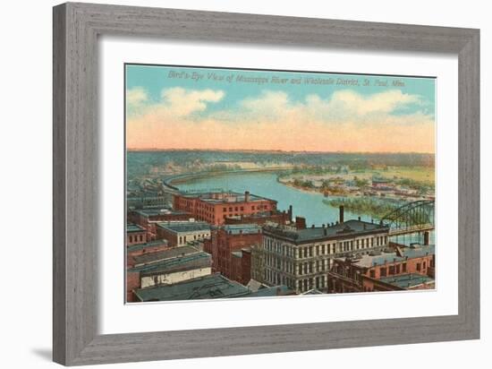 Mississippi River, St. Paul, Minnesota-null-Framed Art Print