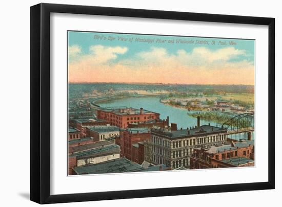 Mississippi River, St. Paul, Minnesota-null-Framed Art Print