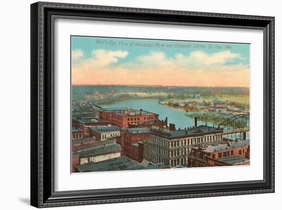 Mississippi River, St. Paul, Minnesota-null-Framed Art Print